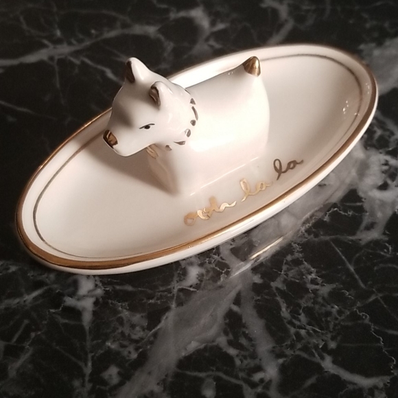 Anthropologie Other - Anthropologie Handpainted White Dog Trinket Dish Anthropologie Other - Anthropologie Handpainted White Dog Trinket Dish